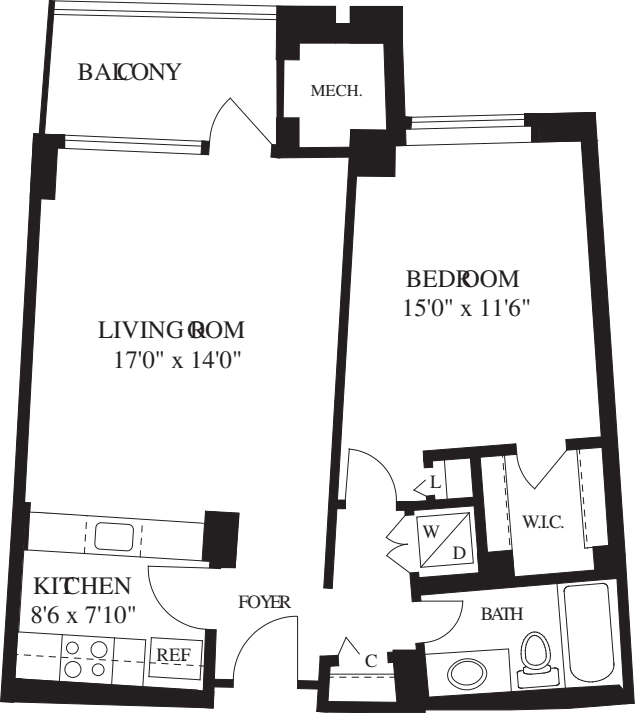 Water Park Towers Apartments in Crystal City, Arlington 1505 Crystal