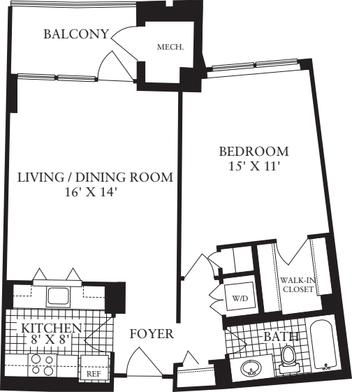 1 Bedroom C