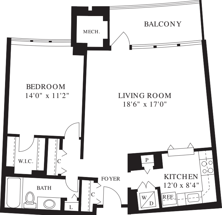 1 Bedroom H