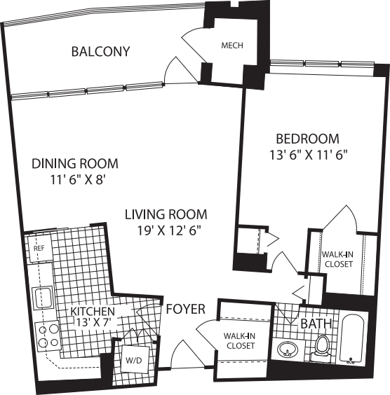 Water Park Towers Apartments in Crystal City, Arlington 1505 Crystal