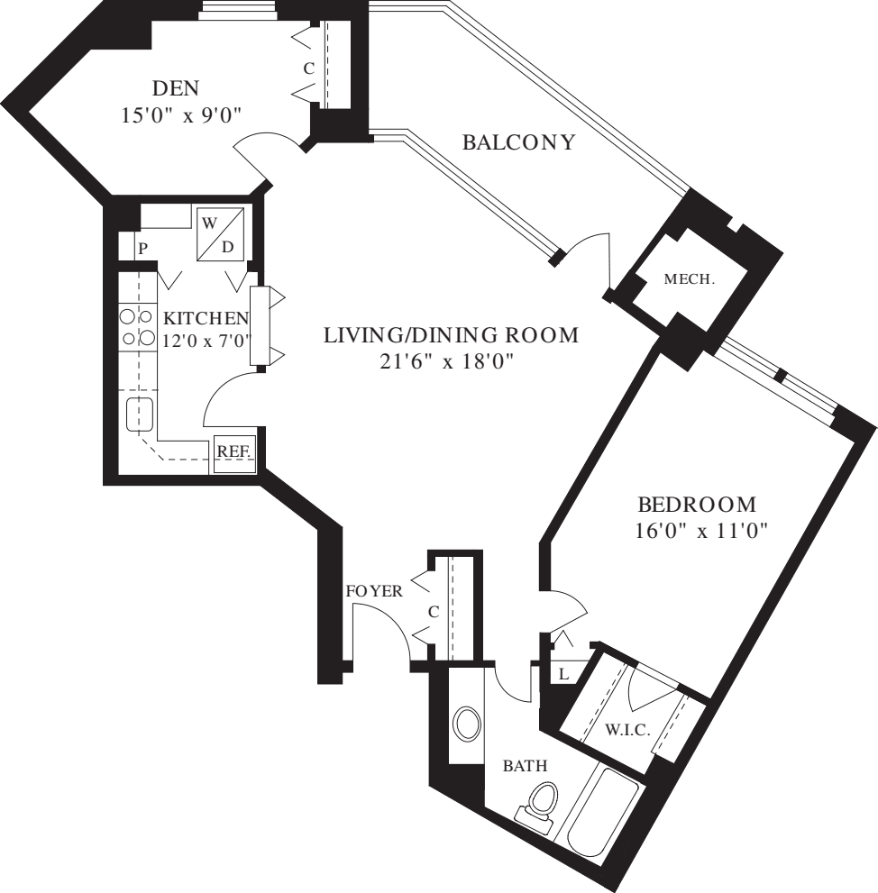 1 Bedroom Q