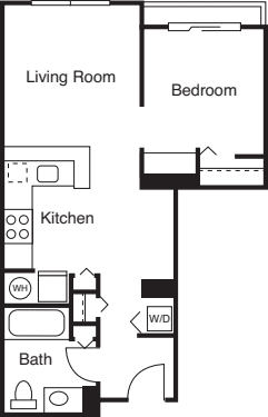 Studio B floorplan