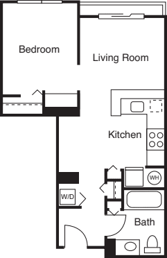 Studio E floorplan