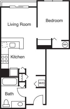 Studio F floorplan