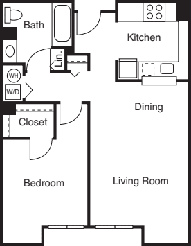 1 Bedroom I floorplan