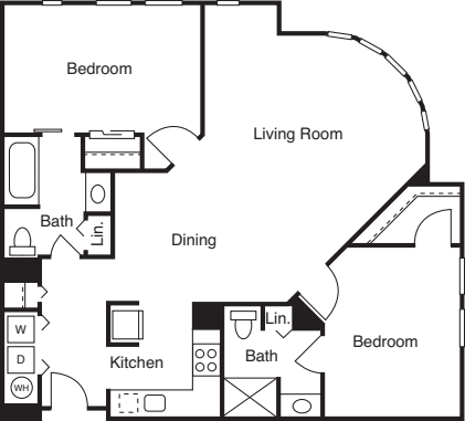 2 Bedrooms E