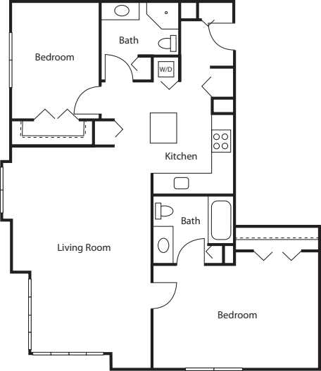 2 Bedrooms F