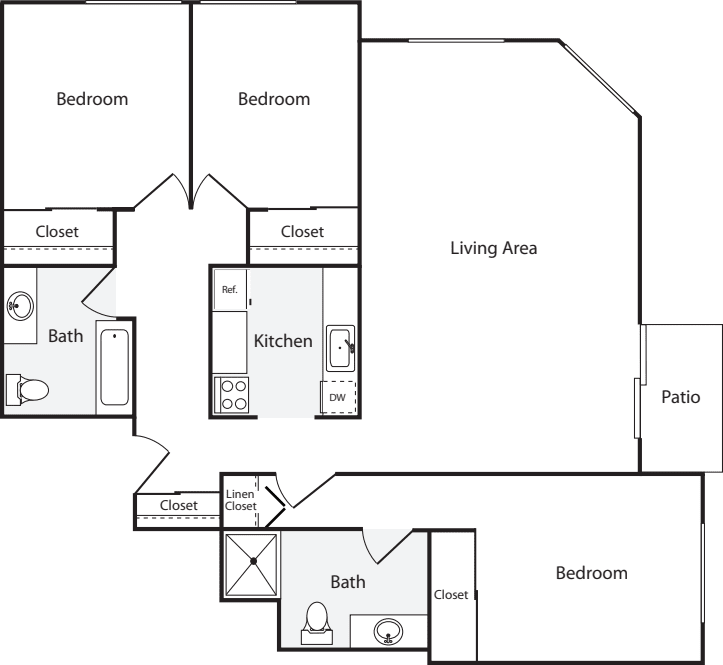 3+ Bedrooms C floorplan