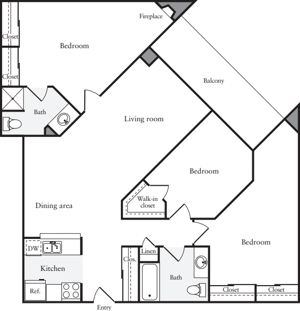 3+ Bedrooms D