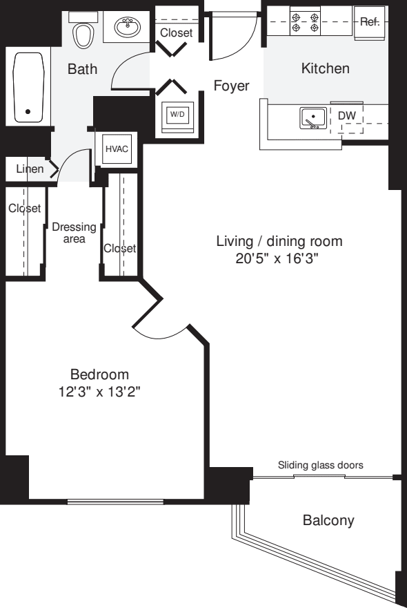 1 Bedroom C