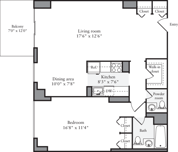 1 Bedroom D