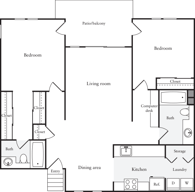 2 Bedrooms D