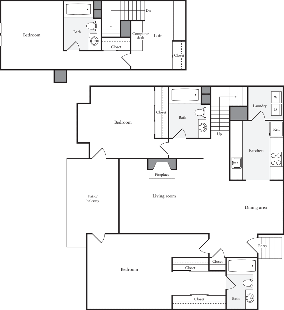 3+ Bedrooms A floorplan