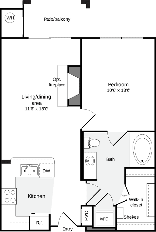 1 Bedroom B