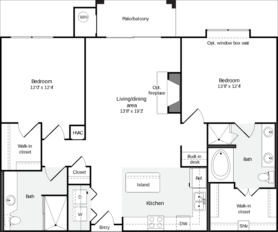 2 Bedrooms G