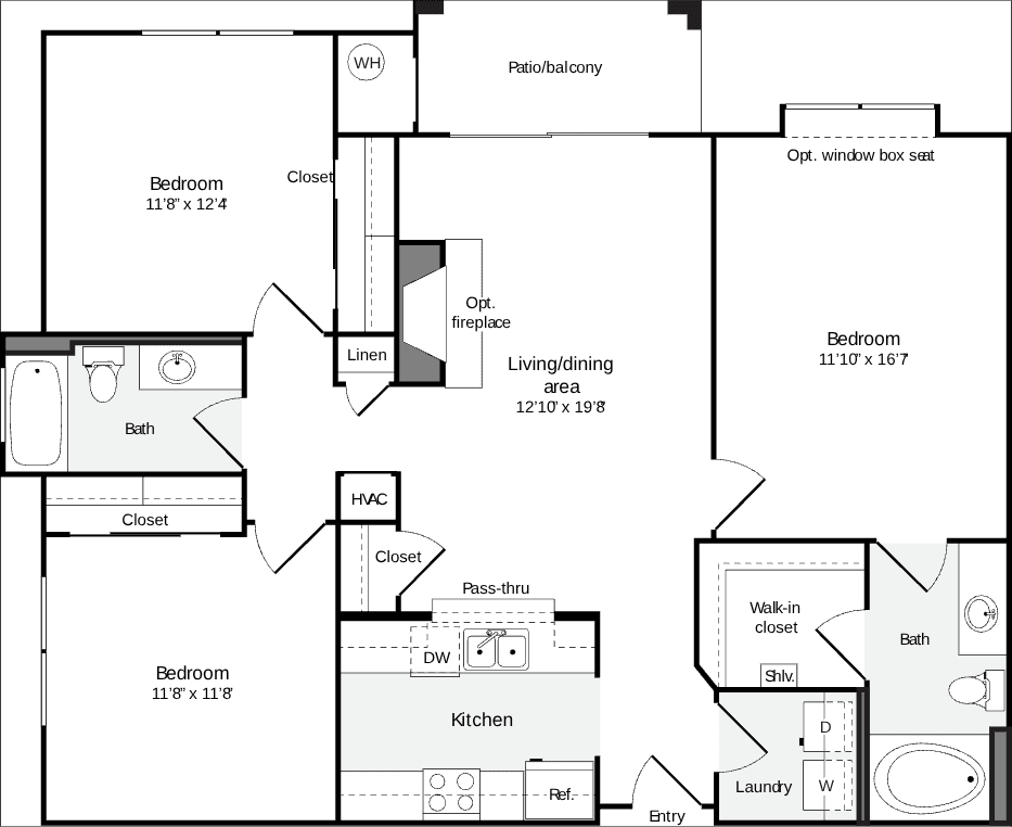 3+ Bedrooms A