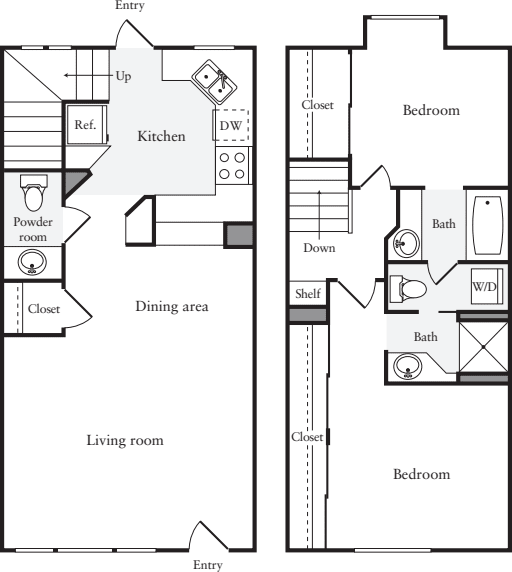 2 Bedrooms A