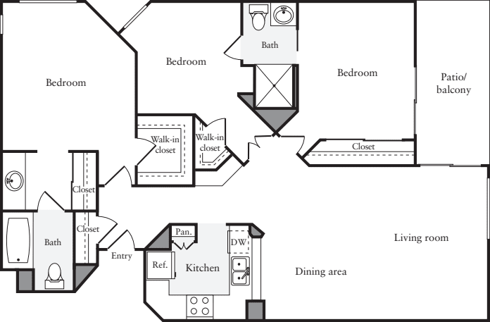 3+ Bedrooms A