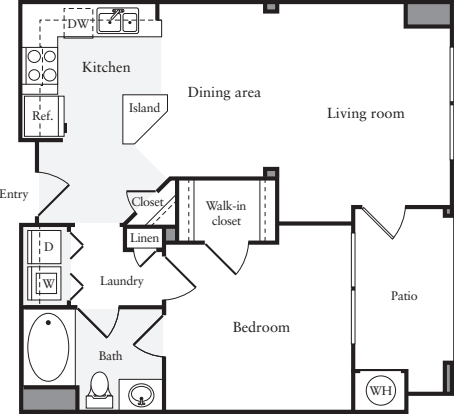 1 Bedroom B