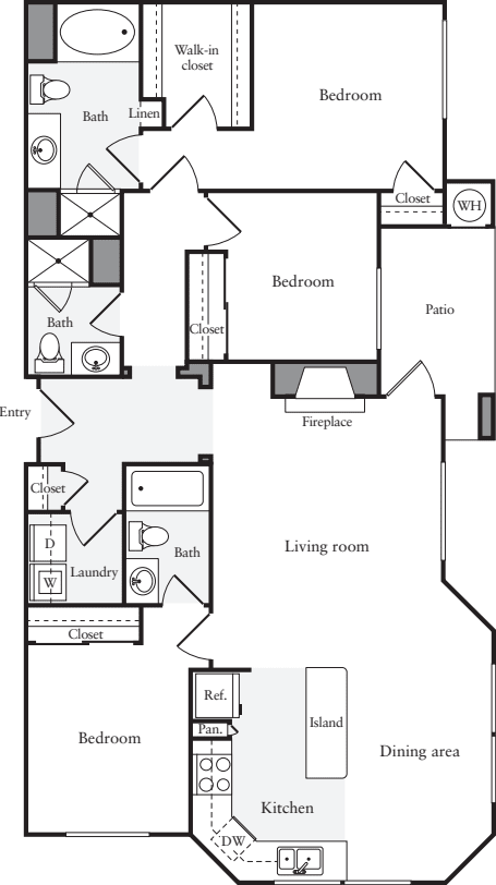3+ Bedrooms B floorplan