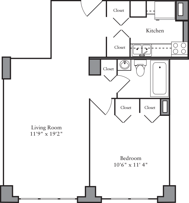 1 Bedroom C