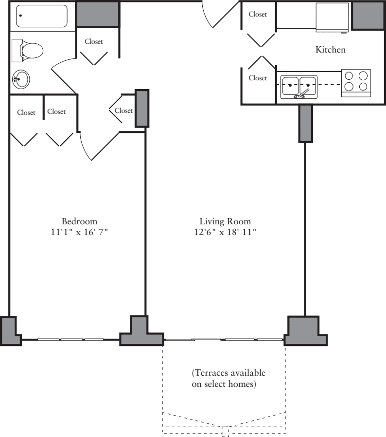 1 Bedroom D