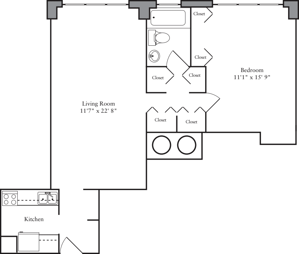 1 Bedroom J