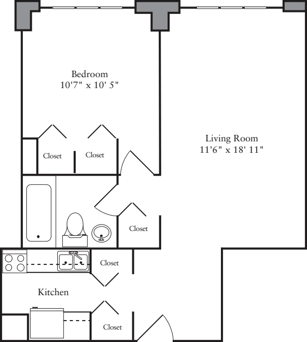 1 Bedroom H