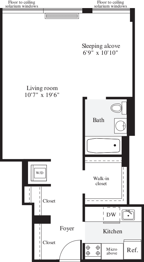 Studio J1 floorplan