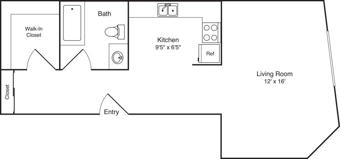 Studio M floorplan