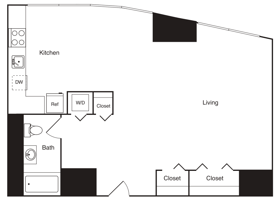 Studio B4 floorplan