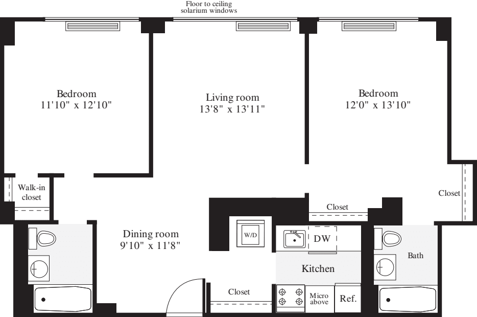 2 Bedrooms E