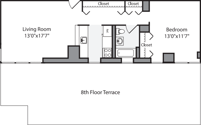 1 Bedroom G - with Terrace