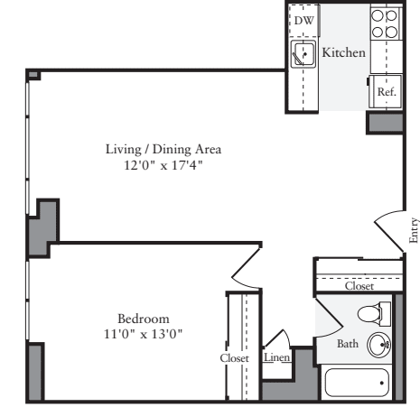 1 Bedroom K