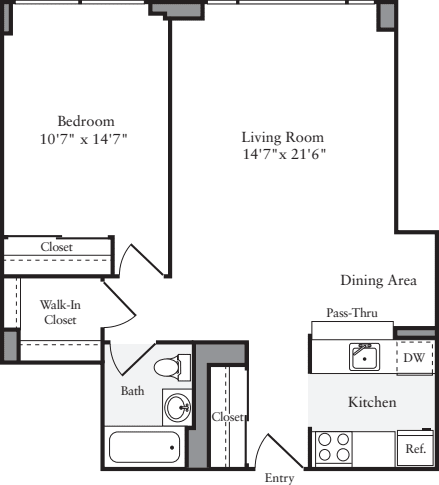 1 Bedroom Q