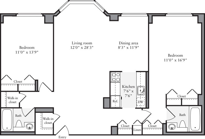 2 Bedrooms J