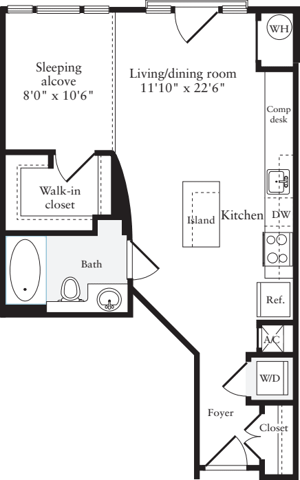 Studio C floorplan