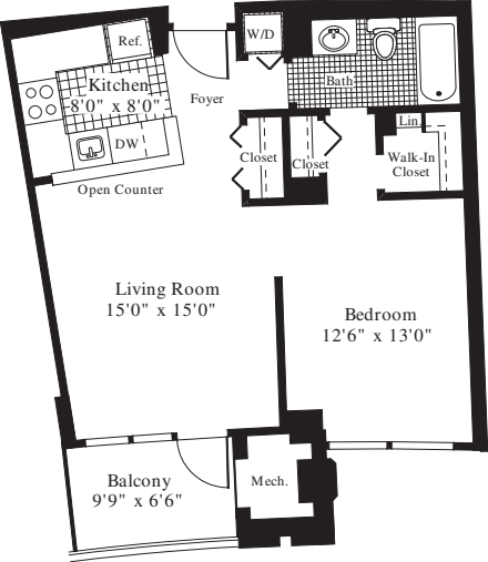 1 Bedroom A
