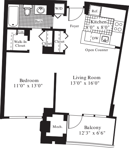 1 Bedroom C