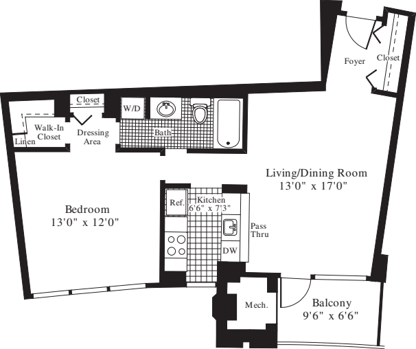 1 Bedroom E