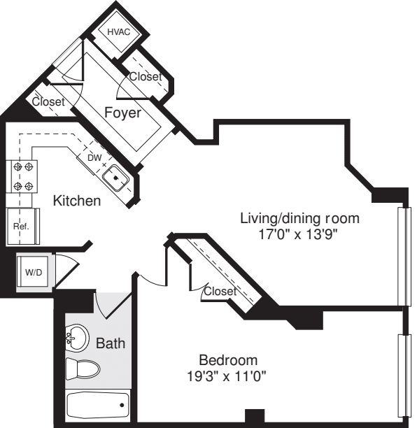 1 Bedroom Q