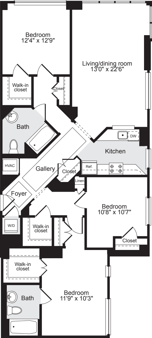 3+ Bedrooms C floorplan