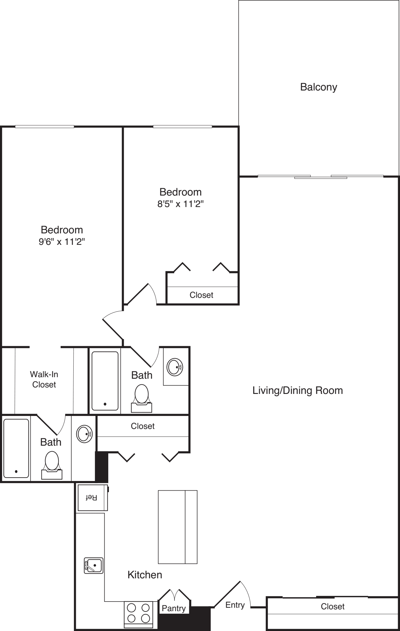 2 Bedrooms G