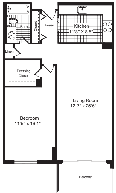 1 Bedroom A