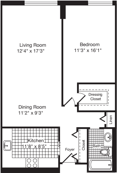 1 Bedroom E