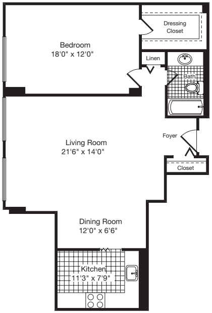 1 Bedroom H