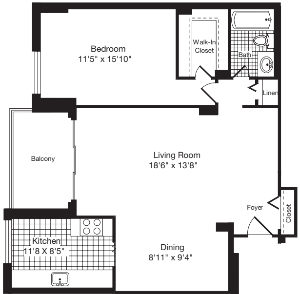 1 Bedroom I