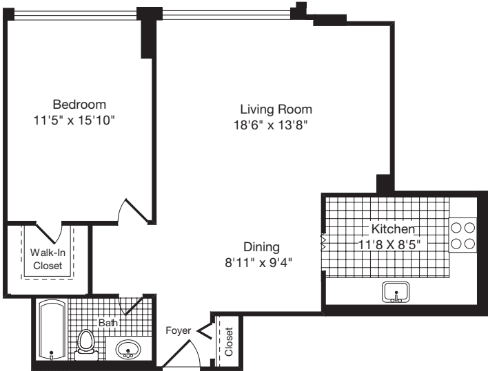 1 Bedroom L