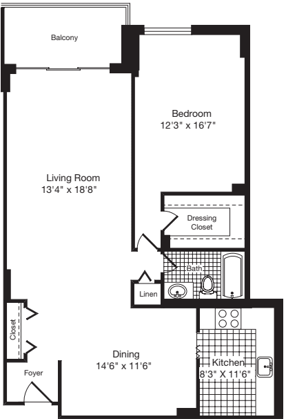 1 Bedroom T
