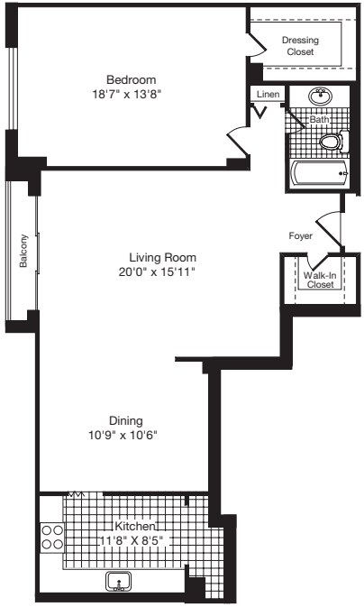 1 Bedroom CC